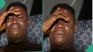 Nigerian man's heart shattered as his girlfriend leaves him, he cries alone in his room