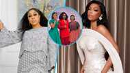 South Africa's Bonang Matheba and Rita Dominic portray decency and class with their outfits at event in Ghana