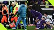 Sad scenes as Serie A player collapses on pitch during home match vs Inter Milan