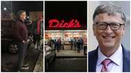 Amazing photo shows billionaire Bill Gates queuing patiently at local burger shop