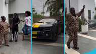 Ama Yeboah drives Kuami Eugene's car, shows off his mansion during the Do Better dance challenge