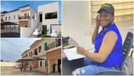 I'm still shocked at myself - Hardworking lady says as she buys beautiful house, shares cute photos; many react