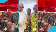 President John Mahama commiserates with Otumfuo at Mamponghene’s funeral