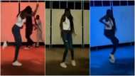 Lady displays amazing dancing skills with fast legwork that get people screaming in cute video