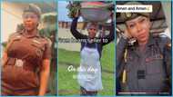 Ghanaian lady goes from beans seller to prison officer in one year, her transformation gets a million views