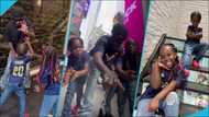 Stonebwoy's kids slay jerseys Mohammed Kudus gifted them, dance with their father in adorable video