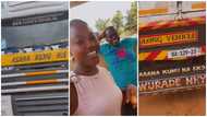 Ghanaian truck driver writes his wife's name all over the long vehicle, explains why (video)