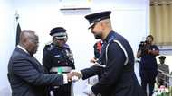 Ghanaian ladies drool over handsome doctor who just graduated from the police academy (photo)