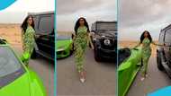 Juliet Ibrahim flaunts powerful Lamborghini and Brabus cars, video turns heads