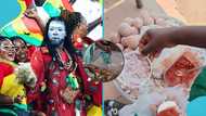 “GH¢120?”: Ghanaian woman goes viral for selling kosua ne meko in Canada