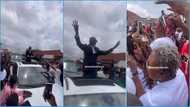 Lil Win storms the streets of Kumasi in luxury Porche; crowd mobs him
