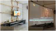 Man wows social media with interior decoration skills, his 'projector' screen stirs reactions