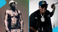 Shatta Wale poses in fake underwear, fans react to knock-off Calvin Klein: "1DON do yawa"