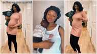 Lady becomes pregnant 3 months after delivery, dances in joy, says she wanted twins