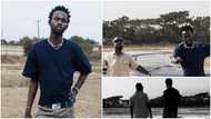 Black Sherif: Ghanaian Musician Links Up With Sarkodie In Video; His Huge Trousers Causes Stir