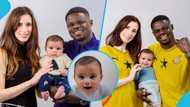 Freezy MacBones' three-month-old looks dapper in designer outfits for a beautiful family photoshoot