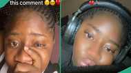 "He called": Lady tearfully recounts how her ex dumped her via video call and accused her of farting