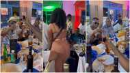 Pretty lady flaunts curves and fine skin to grab Despite's attention; causes stir