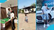 Abu Trica's son lives large in his father's compound, video warms hearts