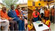 Daddy and daughter moment - Akufo-Addo & Adwoa Safo cut sod for 
 new kindergarten together