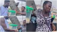 Never hawk again -Man tells pregnant hawker as he gives her GHc1,500 in video