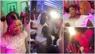 Mercy Johnson breaks down in tears, kneels to thank hubby as he throws surprise b'day party for her