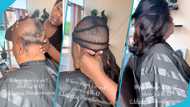 Lady with alopecia looks unrecognisable after amazing hairstylist fixes lustrous frontal hair in viral video; "Why stress her scalp"