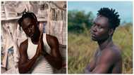 Demon: Fans celebrate Jay Bhad on his 23rd birthday as he wears Okomfo Anokye costume with sword in hand
