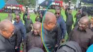 Mahama and Bawumia have small showdown at state funeral for Theresa Kufuor