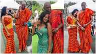 Age doesn't matter: Pretty lady grinds her 'old' groom at wedding in Kumasi, video stirs talk about age difference in marriage