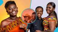 Afua Asantewaa Singathon's husband causes a stir as he rocks his wife's outfit for a video shoot