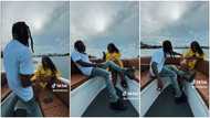 Stonebwoy and Dr Louisa get netizens screaming "awww" as they cruise on boat