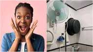 GHc 2,100 apartment with fan in toilet causes massive stir as photos surface