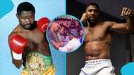 Anthony Joshua meets Azumah Nelson, receives tips from legendary boxer in viral video