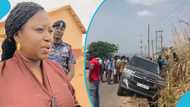 Tempane MP's Land Cruiser ends up in gutter after accident on Accra-Ho road