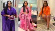 Jackie Appiah proves she's rich, drops photo chilling at a lavish location, Nana Ama McBrown reacts