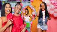 Nana Ama McBrown's pretty daughter looks stunning in a classy white dress and GH¢100 shoes on her 5th birthday