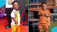 Small Pin's son gets shy as dad starts dancing during school visit at Prempeh College