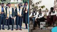 University of Ghana: 3 graduates honour late friend who couldn’t finish with them, photos evoke sorrow