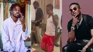 Fameye on cloud 9 as Wizkid sings his song after meeting him for the 1st time; shares exciting video