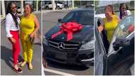 Daughter moves her mum to tears with Mother's Day car gift; viral video leaves peeps in their feelings