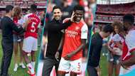 Arsenal Coach Mikel Arteta meets Thomas Partey's baby girl for the first time, plays with her in lovely video