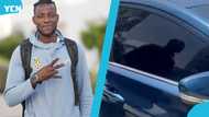Benjamin Asare cruises in brand-new donated car for the first time (video)