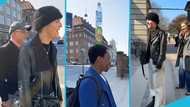Mr Happiness draws crowds as he walks Copenhagen's streets with bottles balanced on head