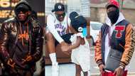 Like father like daughter: Medikal and his daughter twin in caps for Easter, photos warm hearts