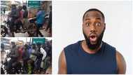 Man carries 7 passengers at once on his okada with long seat, viral video generates reactions on the net