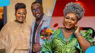 Fans react as Oheneyere Gifty Anti celebrates major milestone with her royal husband
