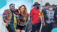 Praye Tiatia, friends storm airport ahead of Choirmaster's arrival for Beverly Afaglo's burial