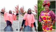 Akumaa Mama Zimbi captured in video playing ampe in cold weather abroad, says she loves it