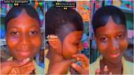 Young Ghanaian lady's strange haircut sparks outrage on TikTok: "The barber is an architect"